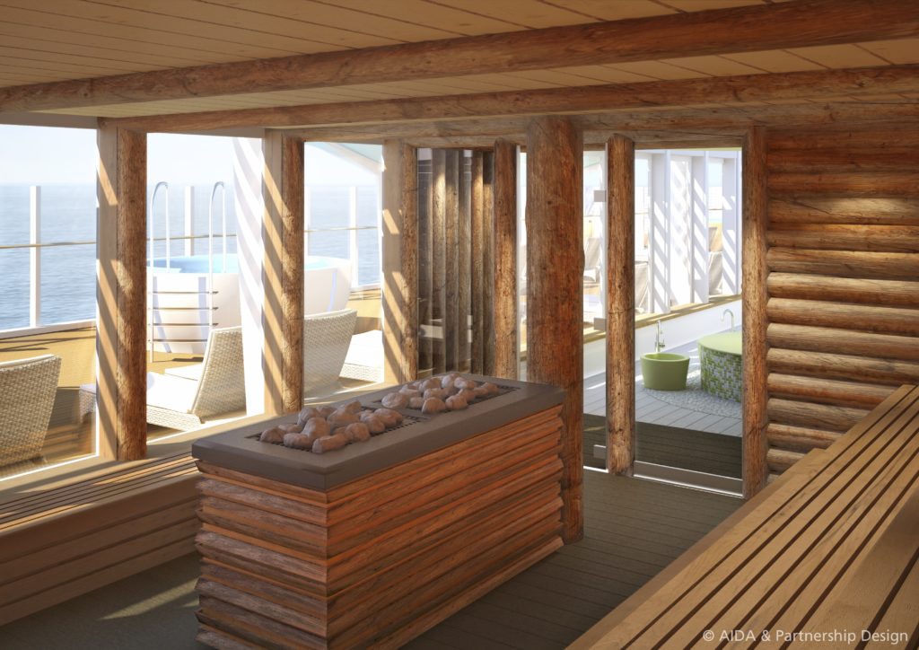 Klafs AG Kreuzfahrtschiffe AIDA Cruises Wellness Oase AIDAperla