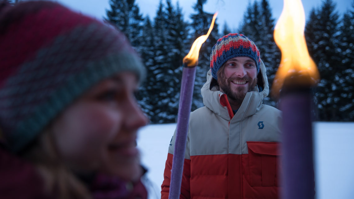 Tiroler Zugspitz Arena Skifah Arena Fackelwandern © TZA worldofwellness