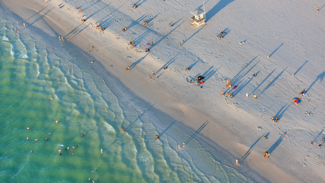 Florida Clearwater Beach drone worldofwellness