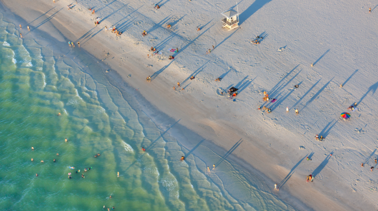 Florida Clearwater Beach drone worldofwellness