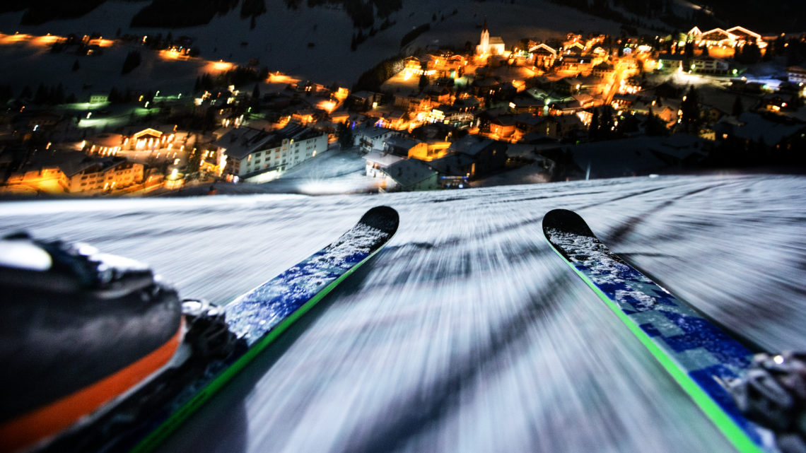 Tiroler Zugspitz Arena Skifah Arena Skifahren Abfahrt Abend © TZA worldofwellness