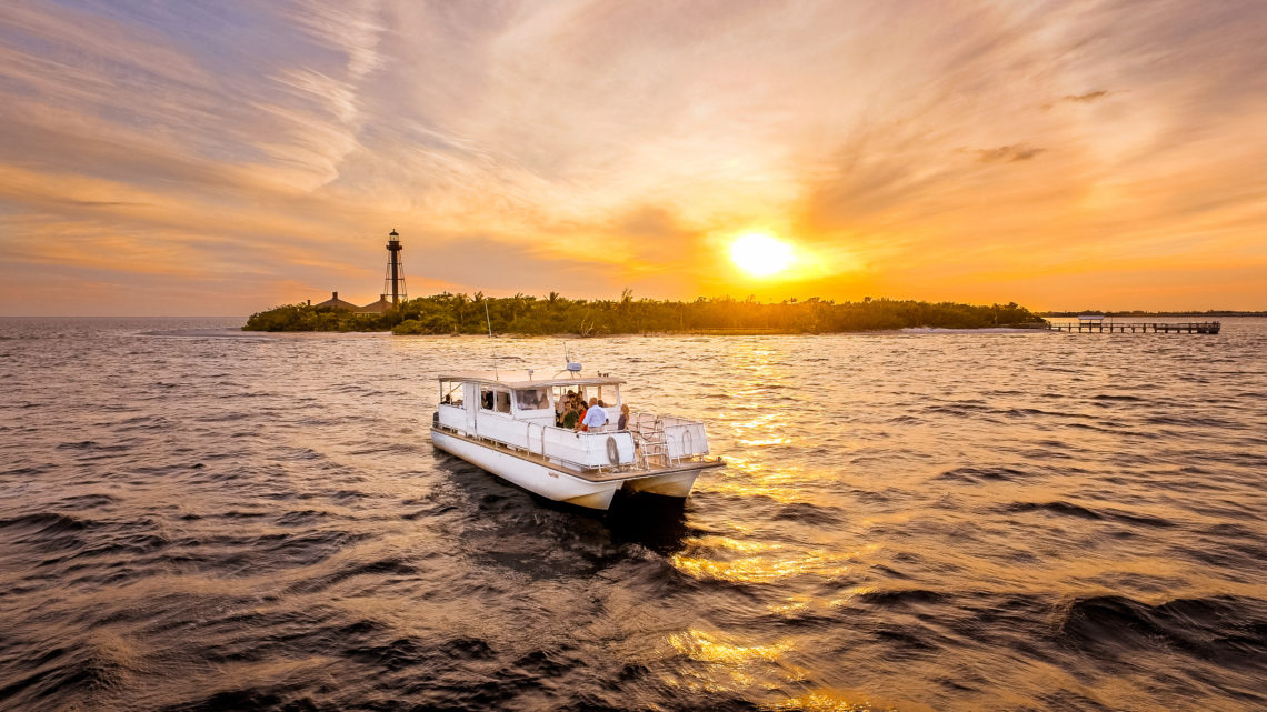 Florida © The Beaches of Fort Myers & Sanibel Sunset Boat worldofwellness